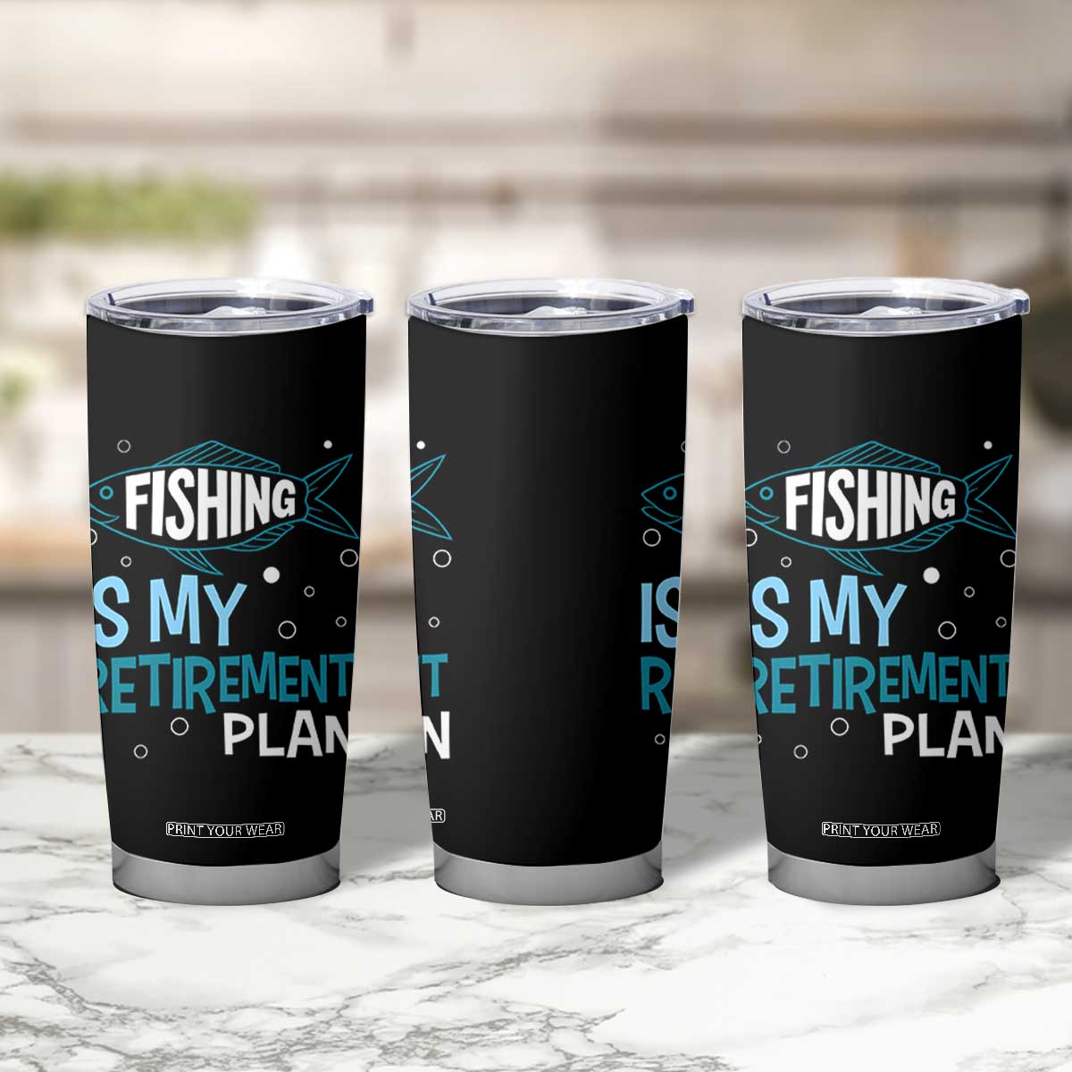 Fishing Is My Retirement Plan Tumbler Cup Perfect For Retirees And Fishing Lovers TS12 Print Your Wear