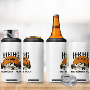 Hiking Is My Retirement Plan 4 in 1 Can Cooler Tumbler Outdoor Vintage Mountain Scene TS12 Print Your Wear