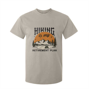 Hiking Is My Retirement Plan T Shirt For Kid Outdoor Vintage Mountain Scene TS12 Sand Print Your Wear