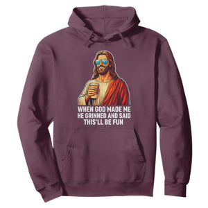 Funny Religious Jesus Hoodie Wait Im Goated TS12 Maroon Print Your Wear