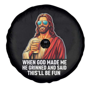 Funny Religious Jesus Spare Tire Cover Wait Im Goated TS12 Print Your Wear