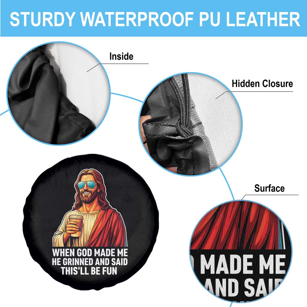 Funny Religious Jesus Spare Tire Cover Wait Im Goated TS12 Print Your Wear