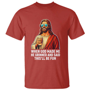 Funny Religious Jesus T Shirt Wait Im Goated TS12 Red Print Your Wear