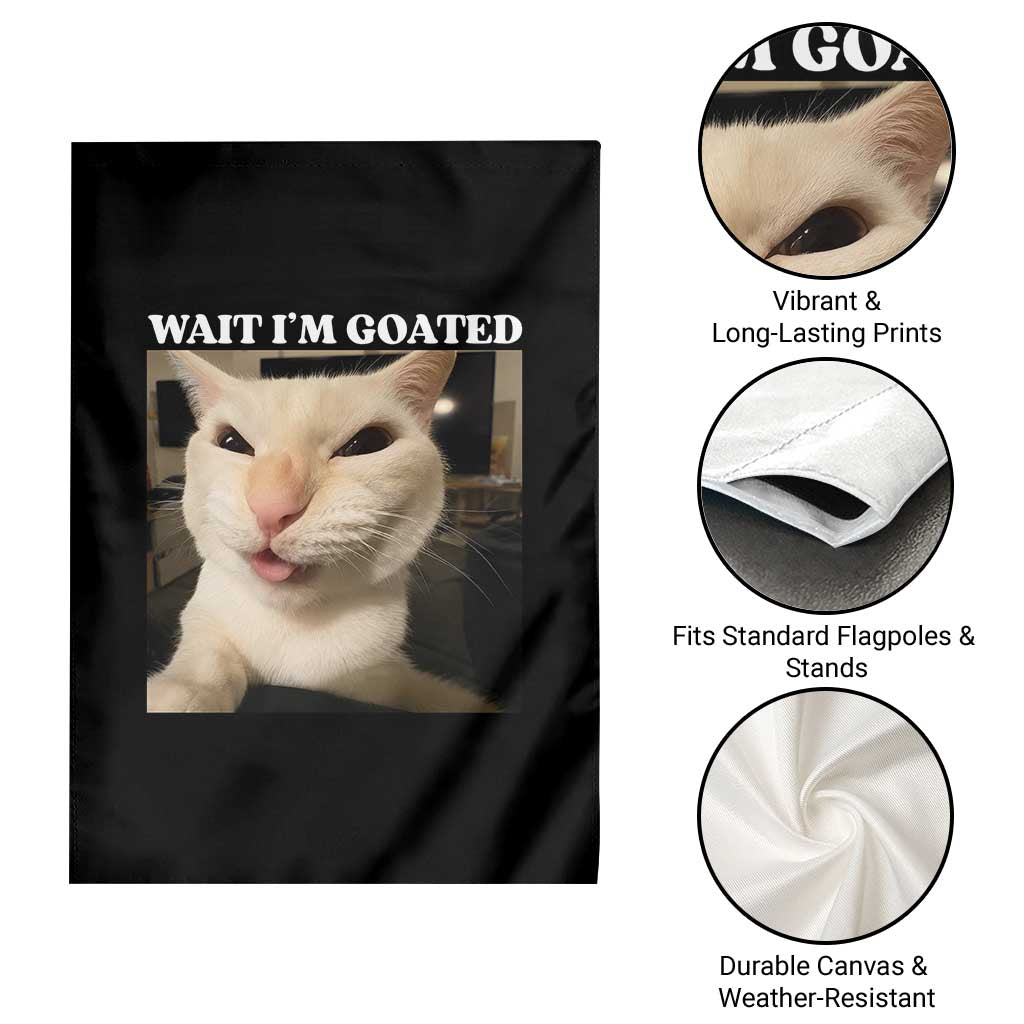 Funny Cat Meme Lover Garden Flag TS12 Print Your Wear