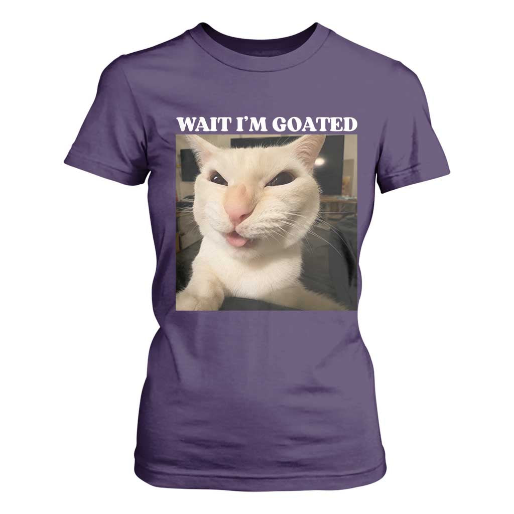 Funny Cat Meme Lover T Shirt For Women TS12 Purple Print Your Wear