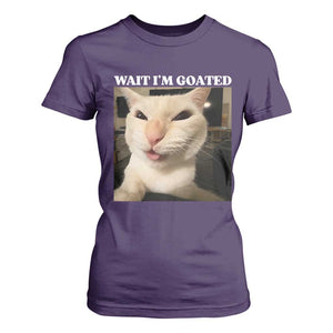 Funny Cat Meme Lover T Shirt For Women TS12 Purple Print Your Wear