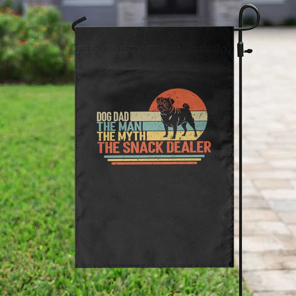 Vintage Dog Dad Garden Flag The Man The Myth The Snack Dealer TS12 Print Your Wear