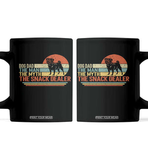 Vintage Dog Dad Coffee Mug The Man The Myth The Snack Dealer TS12 Black Print Your Wear
