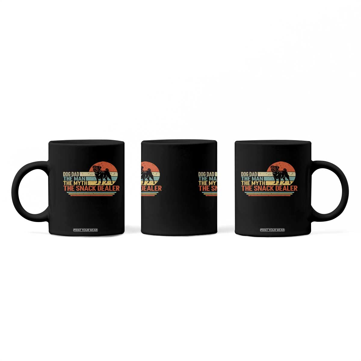 Vintage Dog Dad Coffee Mug The Man The Myth The Snack Dealer TS12 Print Your Wear