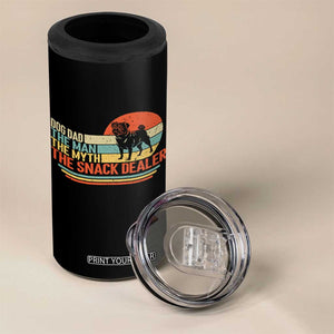 Vintage Dog Dad 4 in 1 Can Cooler Tumbler The Man The Myth The Snack Dealer TS12 Print Your Wear