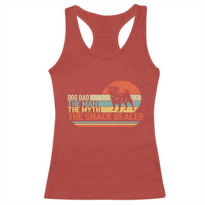 Vintage Dog Dad Racerback Tank Top The Man The Myth The Snack Dealer TS12 Red Print Your Wear