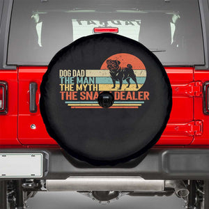 Vintage Dog Dad Spare Tire Cover The Man The Myth The Snack Dealer TS12 Black Print Your Wear