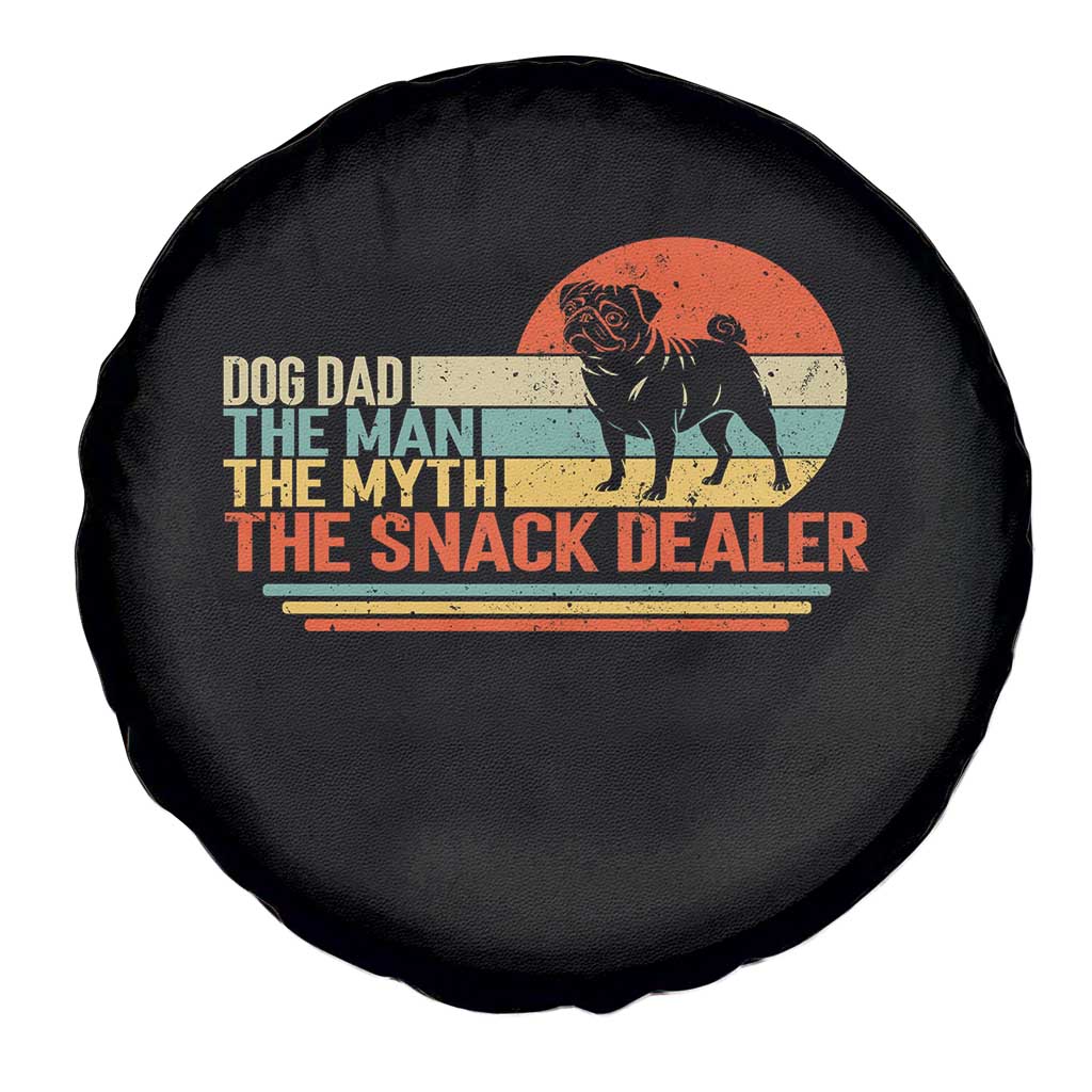 Vintage Dog Dad Spare Tire Cover The Man The Myth The Snack Dealer TS12 Print Your Wear