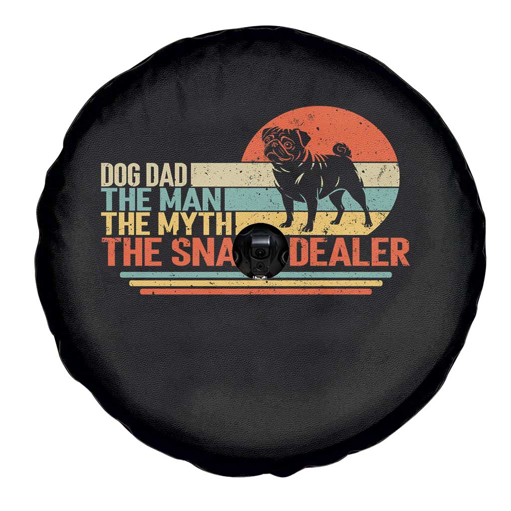 Vintage Dog Dad Spare Tire Cover The Man The Myth The Snack Dealer TS12 Print Your Wear