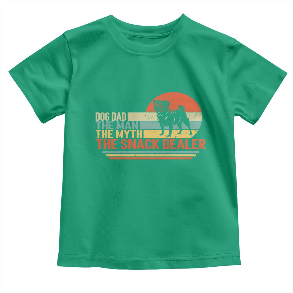 Vintage Dog Dad Toddler T Shirt The Man The Myth The Snack Dealer TS12 Irish Green Print Your Wear