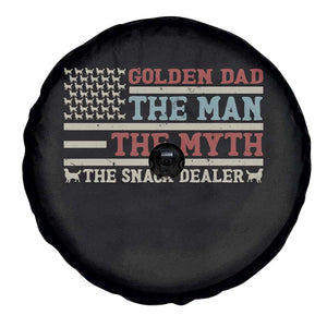 Vintage Golden Retriever Dad Spare Tire Cover The Man The Myth The Snack Dealer TS12 Print Your Wear