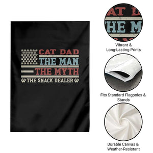 Vintage USA Cat Dad Garden Flag The Man The Myth The Snack Dealer TS12 Print Your Wear