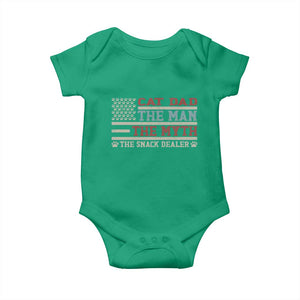 Vintage USA Cat Dad Baby Onesie The Man The Myth The Snack Dealer TS12 Irish Green Print Your Wear