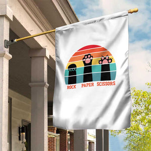 Funny Vintage Black Cat Introvert Garden Flag Rock Paper Scissors Paw TS12 Print Your Wear