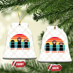 Funny Vintage Black Cat Introvert Ceramic Ornament Rock Paper Scissors Paw TS12 Print Your Wear