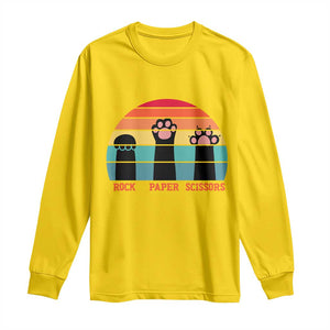 Funny Vintage Black Cat Introvert Long Sleeve Shirt Rock Paper Scissors Paw TS12 Daisy Print Your Wear