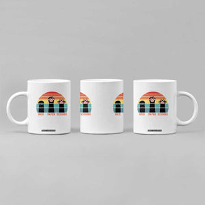 Funny Vintage Black Cat Introvert Coffee Mug Rock Paper Scissors Paw TS12 Print Your Wear