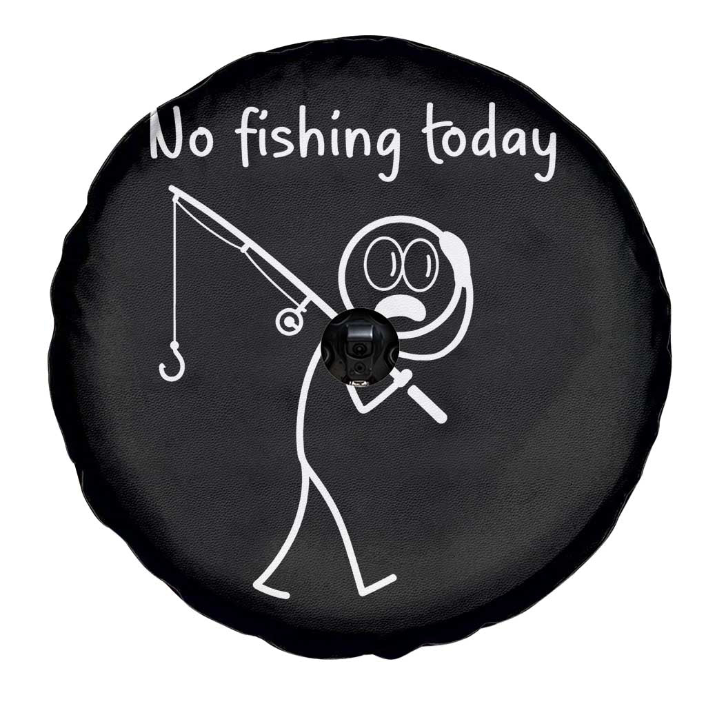 Funny Angler Gift Spare Tire Cover No Fishing Today TS12 Print Your Wear