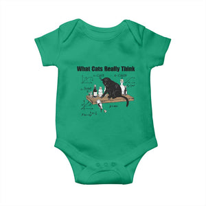Funny Physics Cat Meme Baby Onesie What Cats Really Think TS12 Irish Green Print Your Wear