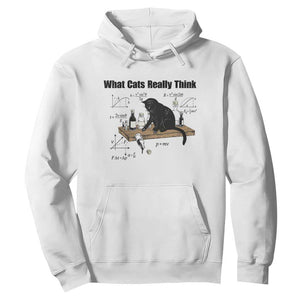 Funny Physics Cat Meme Hoodie What Cats Really Think TS12 White Print Your Wear
