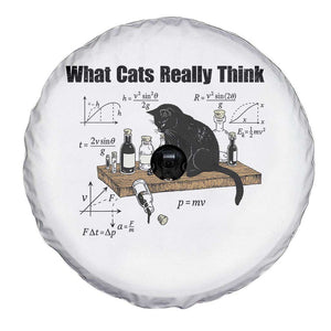 Funny Physics Cat Meme Spare Tire Cover What Cats Really Think TS12 Print Your Wear