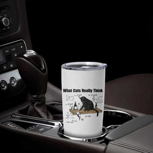 Funny Physics Cat Meme Tumbler Cup What Cats Really Think TS12 Print Your Wear
