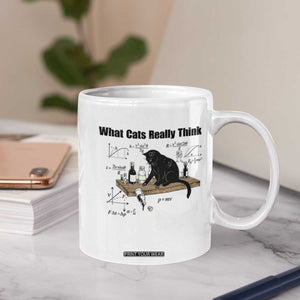 Funny Physics Cat Meme Coffee Mug What Cats Really Think TS12 Print Your Wear