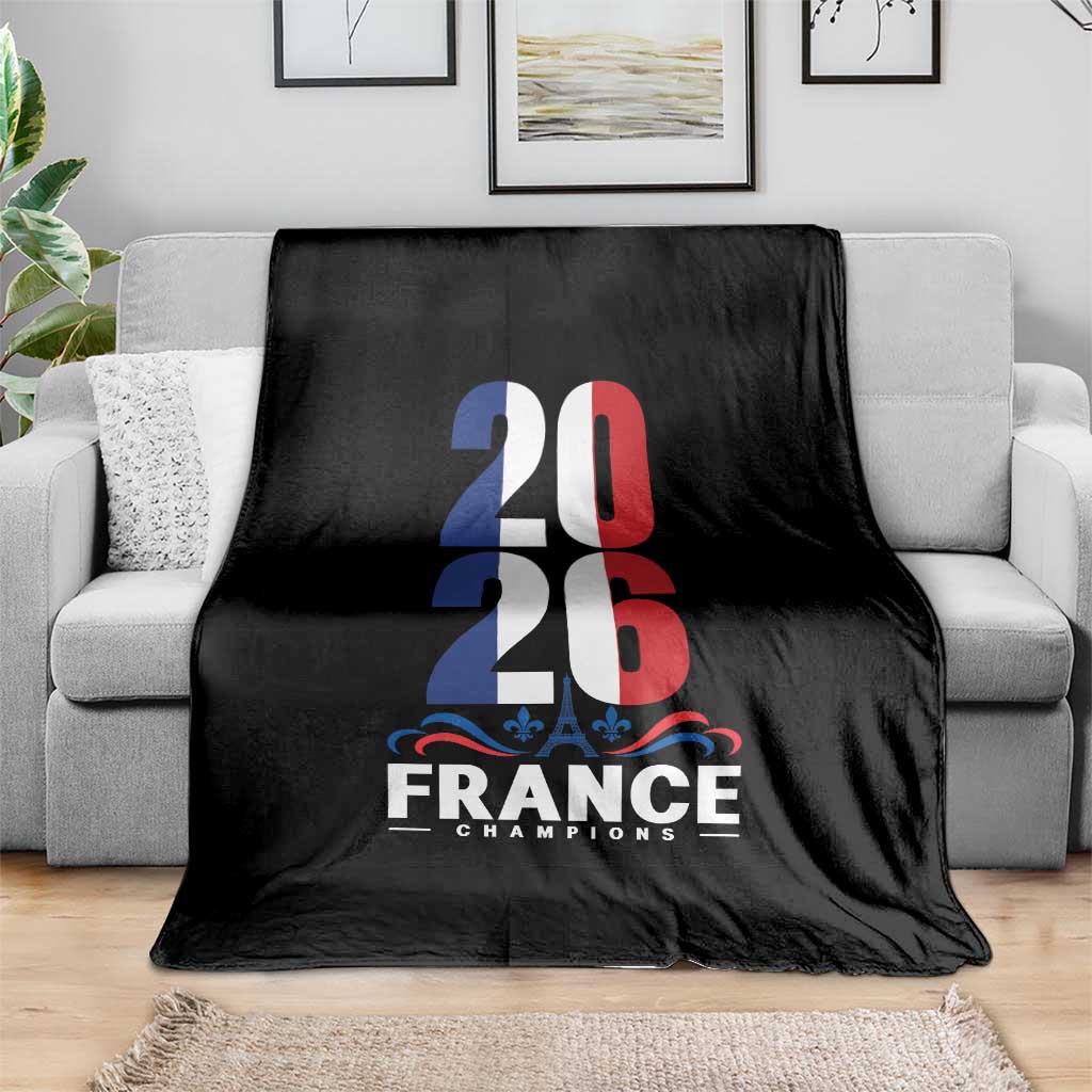 Vintage France Soccer Fan Throw Blanket French Football Pride 2026 TS12 Print Your Wear