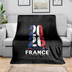 Vintage France Soccer Fan Throw Blanket French Football Pride 2026 TS12 Print Your Wear