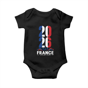 Vintage France Soccer Fan Baby Onesie French Football Pride 2026 TS12 Black Print Your Wear