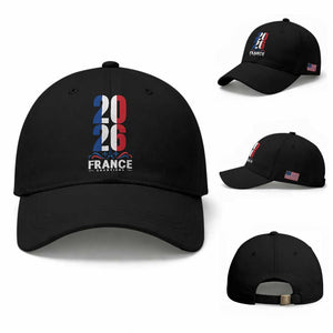 Vintage France Soccer Fan Baseball Cap French Football Pride 2026 TS12 Baseball Cap Universal Fit Black Print Your Wear