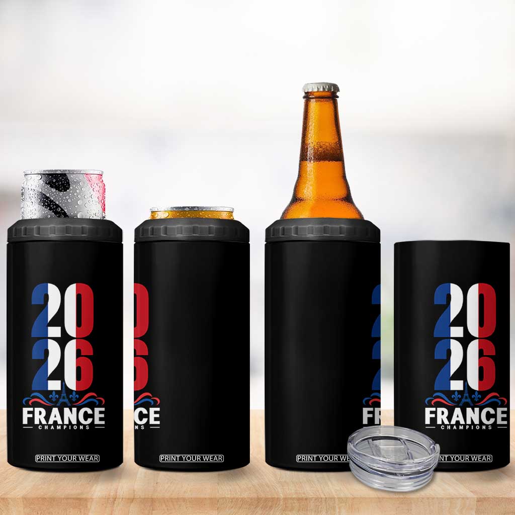 Vintage France Soccer Fan 4 in 1 Can Cooler Tumbler French Football Pride 2026 TS12 Print Your Wear