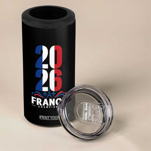 Vintage France Soccer Fan 4 in 1 Can Cooler Tumbler French Football Pride 2026 TS12 Print Your Wear