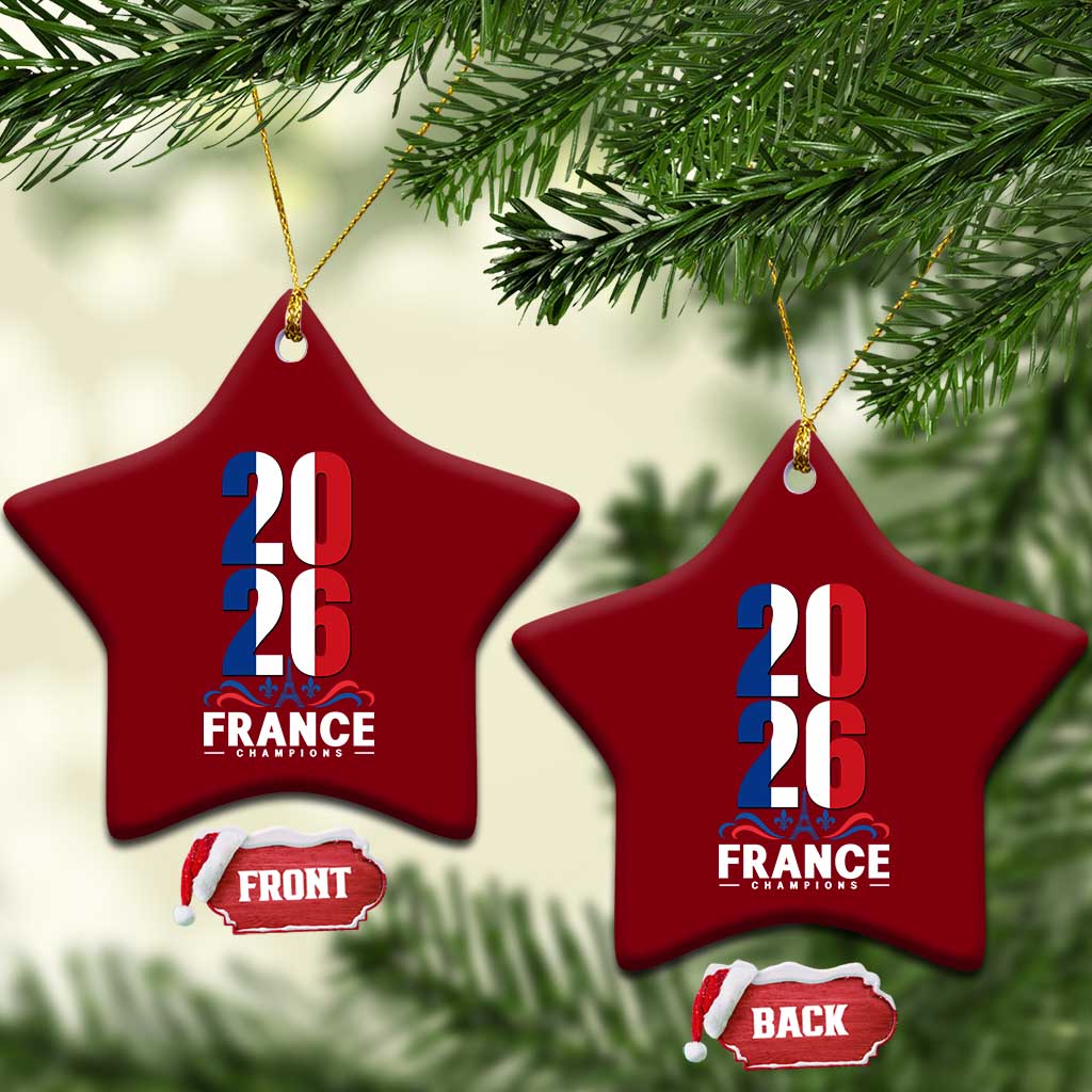 Vintage France Soccer Fan Ceramic Ornament French Football Pride 2026 TS12 Print Your Wear