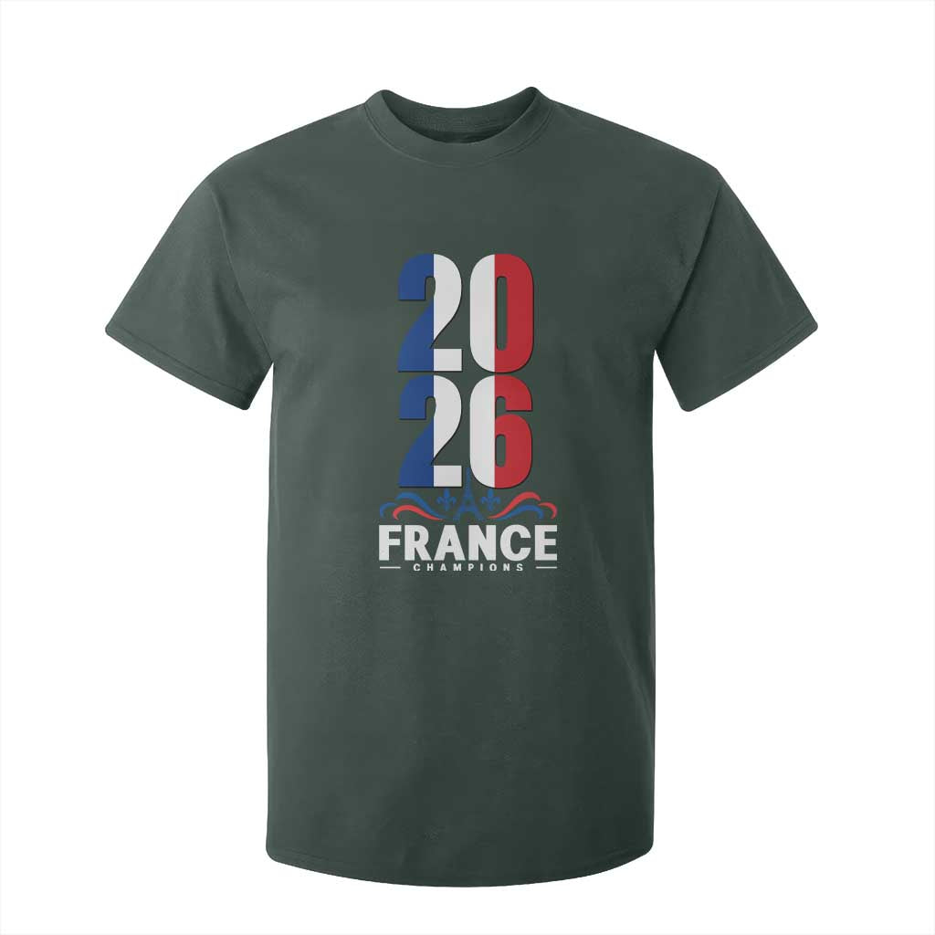 Vintage France Soccer Fan T Shirt For Kid French Football Pride 2026 TS12 Dark Forest Green Print Your Wear