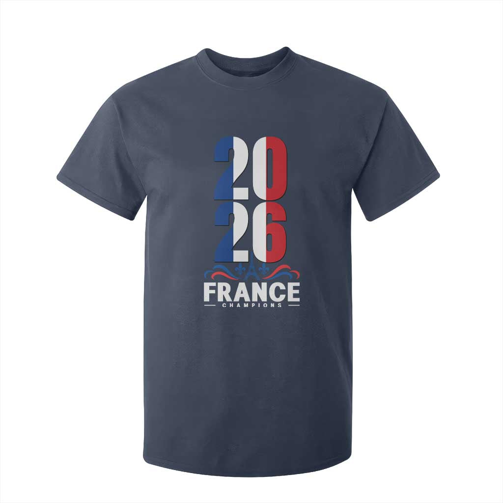 Vintage France Soccer Fan T Shirt For Kid French Football Pride 2026 TS12 Navy Print Your Wear