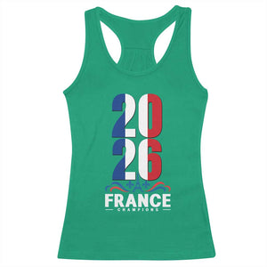 Vintage France Soccer Fan Racerback Tank Top French Football Pride 2026 TS12 Irish Green Print Your Wear