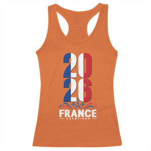 Vintage France Soccer Fan Racerback Tank Top French Football Pride 2026 TS12 Orange Print Your Wear