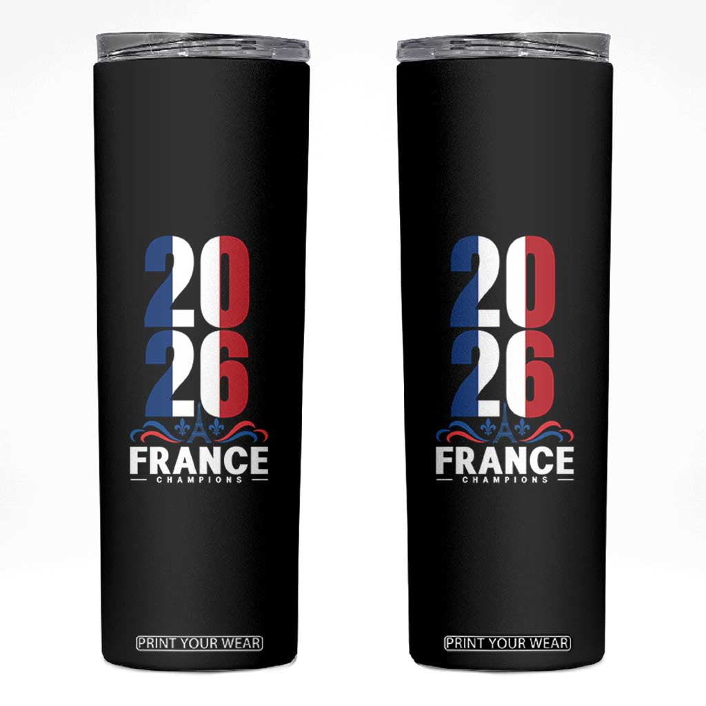 Vintage France Soccer Fan Skinny Tumbler French Football Pride 2026 TS12 Black Print Your Wear