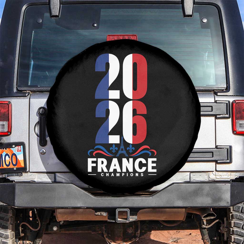 Vintage France Soccer Fan Spare Tire Cover French Football Pride 2026 TS12 No hole Black Print Your Wear