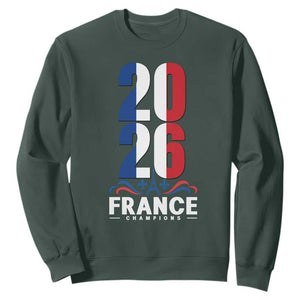 Vintage France Soccer Fan Sweatshirt French Football Pride 2026 TS12 Dark Forest Green Print Your Wear