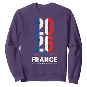 Vintage France Soccer Fan Sweatshirt French Football Pride 2026 TS12 S Purple Print Your Wear
