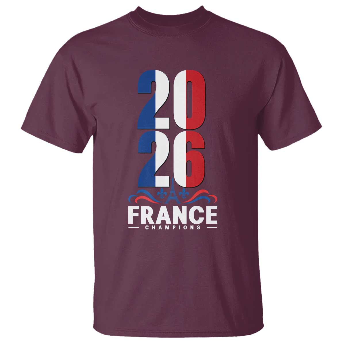 Vintage France Soccer Fan T Shirt French Football Pride 2026 TS12 Maroon Print Your Wear