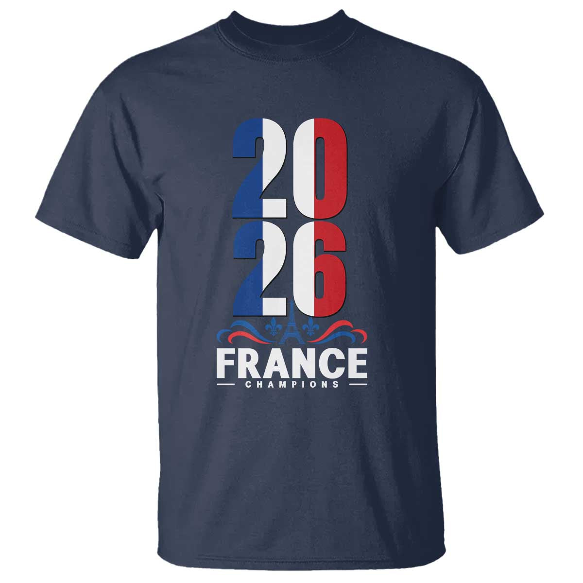 Vintage France Soccer Fan T Shirt French Football Pride 2026 TS12 Navy Print Your Wear