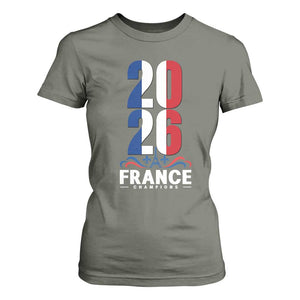 Vintage France Soccer Fan T Shirt For Women French Football Pride 2026 TS12 Military Green Print Your Wear